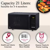 LG 21 L Convection Microwave Oven (MC2146BV, Black, Auto Cook Menu, Defrost, Stainless Steel Cavity, Heathplus menu, Indian Cuisine, Tandoor Se, Paneer/Curd, Steam Clean & Quartz Heater)