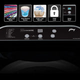 Godrej 8 Kg 5 Star Zero Pressure (0.02 MPa) Technology With Steel Drum Fully-Automatic Top Load Washing Machine (WTEON ADA 80 5.0 FEFN GLGR, Glacial Grey, With Soft Close Lid)