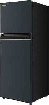 TOSHIBA 233 L Frost Free Double Door 2 Star Convertible Refrigerator with Real Inverter, Pure Bio Deodorizer (Gem Blue, GR-RT338WE-PMI(52))