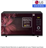 LG 32 L with Diet Fry, 360 Motorised Rotisserie for crispy and tasty bar-be-que recipes and 301 Auto Cook Menu Convection Microwave Oven
