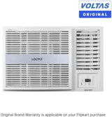 Voltas 183 Vectra Pearl 1.5 ton 3 star Window AC|Energy Efficient|High ambient Cooling-cools even at 55°C|Copper Condenser Coil |LED Temp. Display|Anti Microbial air filter|Ice wash technology|White