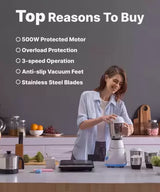 Lifelong Power Pro - LLMG20 500 W Mixer Grinder (3 Jars, Blue)