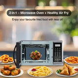 Godrej 30 L Convection Microwave Oven With Rotisserie, Stainless Steel Cavity, Dual Grill Technology and 375 Instacook Menus (GME 530 CR1 SZ, Black)