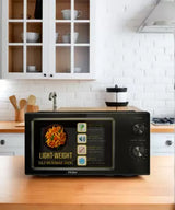 Haier 19 L Inverter Technology, Light Weight, Defrost, 5 Power Levels Solo Microwave Oven (HIL1901MBPB, Black)