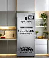 SAMSUNG 322 L Frost Free Double Door 3 Star Convertible Refrigerator with Digital Inverter, Convertible 5-in-1 and Display (Touched Up)