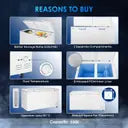 Haier 515 L Double Door Standard Deep Freezer (White, HFC-550CM5)