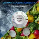 Haier 303 L Double Door Standard Deep Freezer (White, HFC-325CM5)