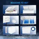 Haier 303 L Double Door Standard Deep Freezer (White, HFC-325CM5)