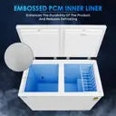 Haier 515 L Double Door Standard Deep Freezer (White, HFC-550CM5)