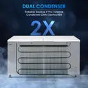 Haier 515 L Double Door Standard Deep Freezer (White, HFC-550CM5)