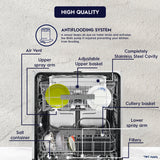 Electrolux 13 Place Settings Dishwasher Machine for Home, Fully Automatic with AirDry, In-Built Heater, White, UltimateCare 300, ESA47220SW