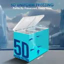 Haier 734 L Double Door Standard Deep Freezer (White, HFC-788DM5)