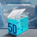 Haier 524 L Double Door Standard Deep Freezer (White, HFC-588DM5, 5 Star)