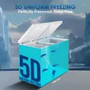 Haier 324 L Double Door Standard Deep Freezer (White, HFC-350DM5, 5 Star)