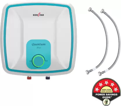 Kenstar 15 L Storage Water Geyser (QUANTUM PRO 15 L WITH COLOR CHANGING  INDICATOR PIPE, White Blue)