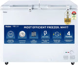 Haier 324 L Double Door Standard Deep Freezer (White, HFC-350DM5, 5 Star)