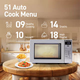 Panasonic 20L Solo Microwave Oven (NN-ST26JMFDG, Silver)