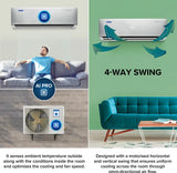 Blue Star 2 Ton 5 Star Inverter Split AC ( IC524DNUR,White)