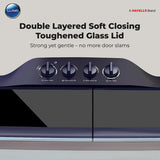 Lloyd 12 kg Semi Automatic Top Load Washing Machine White, Black (GLWS125EPHIB)