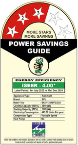 BPL Inverter Split AC, 1T 3 Star, 6 in 1 Convertible with Blue Fin Coating, BAS-V123ABFG5
