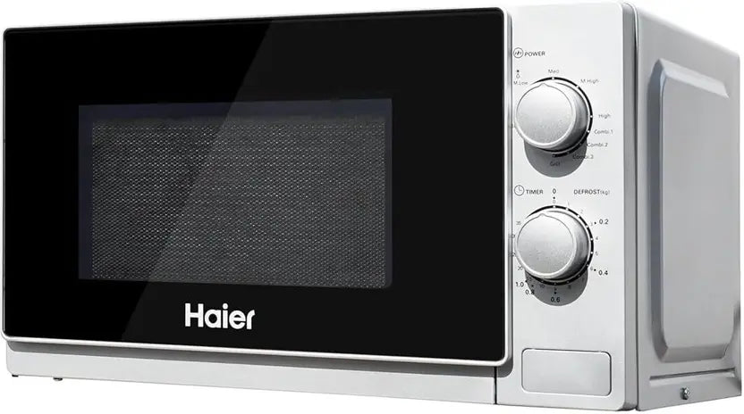 Haier 20L Grill Microwave Oven (HIL2002GSPB, Quartz Heater, Combination cooking, Curveceous Glass, Steam Clean)