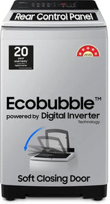 Samsung 7 kg 5 star, Ecobubble, Digital Inverter, Fully Automatic Top Load Washing Machine Grey (WA70BG4441YYTL)