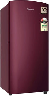 Midea, 190 L, Direct Cool Refrigerator , 1 Star, (Solid Plain)Wine, MRD190D2XPAW
