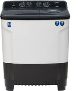 Midea Washing Machine Semi Automatic 9.0 KG Plastic Lid Black White,MWMSA090PPG(KW)