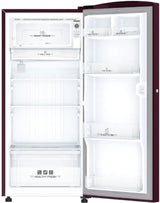 Midea 215 L Direct Cool Single Door 2 Star Refrigerator (WINE C FLOWER, MRD215D2HPCW)