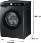 Samsung 9 kg Fully Automatic Front Load Washing Machine with In-built Heater Black (WW90DG6U24ABTL)