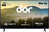 Dor 109 cm (43 inch) QLED Ultra HD (4K) Smart Dor OS TV, Dolby Audio