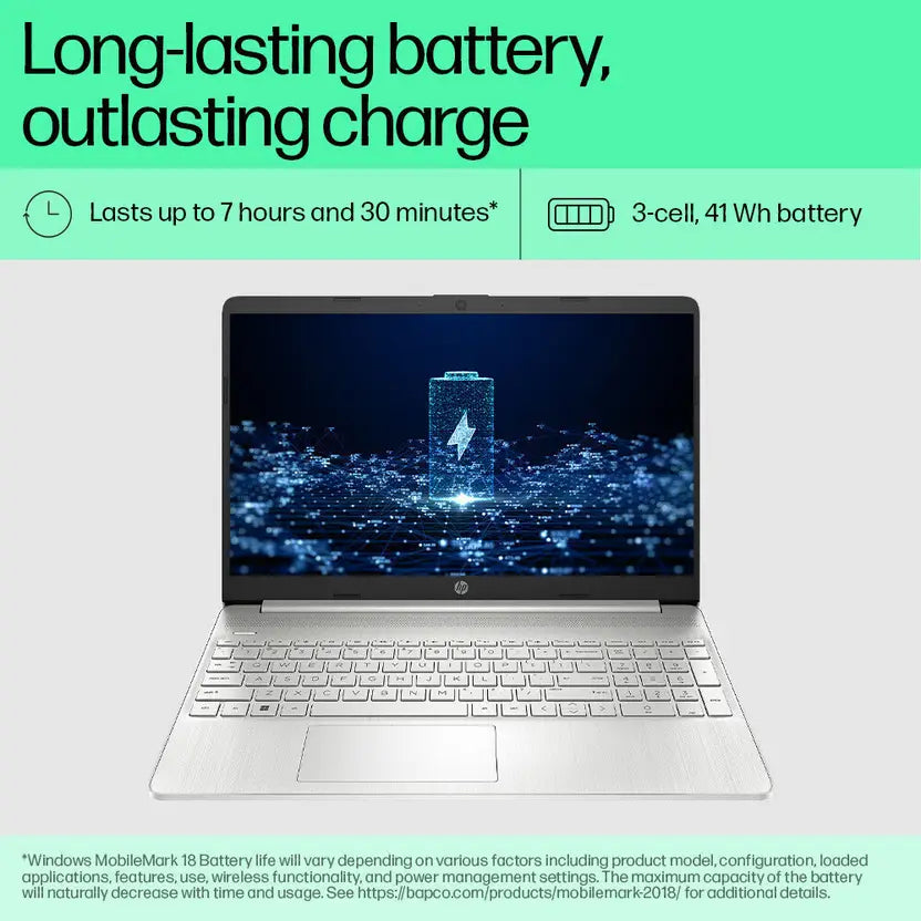 HP Intel Core i5 12th Gen 1235U - (16 GB/512 GB SSD/Windows 11 Home) 15s-fq5330TU|15-fd0111TU Thin and Light Laptop  (15.6 inch, Silver, 1.69 Kg, With MS Office)