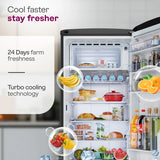 Godrej 207 L 5 Star | Turbo Cooling Technology Toughened Glass Shelves | Single Door Refrigerator (RD EMARVEL 230E TDI FS ST | Fossil Steel)