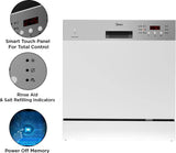 Midea WQP8-3802D Free Standing 8 Place Settings Intensive Kadhai Cleaning| No Pre-rinse Required Dishwasher