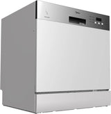 Midea WQP8-3802D Free Standing 8 Place Settings Intensive Kadhai Cleaning| No Pre-rinse Required Dishwasher