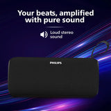 PHILIPS TAS2400BK 32W Speaker with Stereo, 2400mAh Battery, BT v5.3, IPX4 Proof, TF/USB 32 W Bluetooth Speaker (Black, 2.0 Channel)