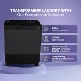 Haier 10 Kg Semi Automatic Top Load Washing Machine, HTW100-178BKN1 ( Grey )