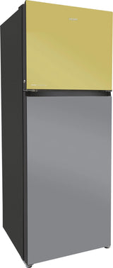Haier 328 L, 3 Star, Convertible 10-in-1, Triple Inverter & Fan Motor Technology, Frost Free Double Door Refrigerator (HRF-3783YGG-P, Yellow Grey Glass)