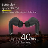 PHILIPS TAT1269BK In-Ear Earbuds, 13mm Drivers, 40H, IPX5, BT 5.4, Touch/Voice Controls Bluetooth