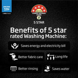 Voltas Beko, A Tata Product 11 Kg 5 Star Fully-Automatic Top Loading Washing Machine (WTL1106UEAH / OBS3060, Dark Grey, Inbuilt Heater)