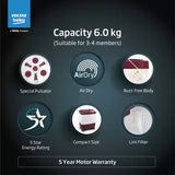 Voltas beko, A Tata Product 6 kg 5 Star Semi-Automatic Top Load Washing Machine (WTT60UNX)