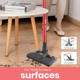 Inalsa Vacuum Cleaner with Mop for Floor Cleaning|900 W Motor with Strong 18 KPA Suction|Electric Mop for Floor Cleaning|5 Level Efficient Filtration|Handheld Vacuum Cleaner for Home(Ozoy Premium),Red