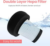 Inalsa Vacuum Cleaner with Mop for Floor Cleaning|900 W Motor with Strong 18 KPA Suction|Electric Mop for Floor Cleaning|5 Level Efficient Filtration|Handheld Vacuum Cleaner for Home(Ozoy Premium),Red