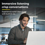 PHILIPS TAT1269BK In-Ear Earbuds, 13mm Drivers, 40H, IPX5, BT 5.4, Touch/Voice Controls Bluetooth