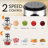INALSA Electric Chopper For Kitchen With Digital Display|500 Watt Copper Motor|1.8 L Capacity Glass Bowl|Twin Blade Technology|2 Speed Settings|Onion,Vegetable Chopper,Meat Grinder (Bullet Inox Digi)