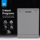 Voltas Beko by A TATA Product DF14S3 Free Standing 14 Place Settings Dishwasher