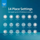 Voltas Beko by A TATA Product DF14S3 Free Standing 14 Place Settings Dishwasher