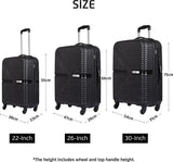 Safari Small Cabin Suitcase (55 Cm) 4 Wheels - Eclipse 55 - Black, Silver