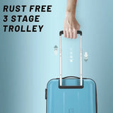 Aristocrat Small Cabin Suitcase (55 Cm) 4 Wheels - Airstop 53 - Hardbody Trolley Bag - Teal