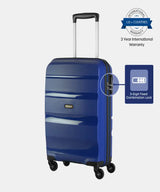 American Tourister Small Cabin Suitcase (55 Cm) 4 Wheels - Amt Brandon Sp 55Cm-Blue - Blue